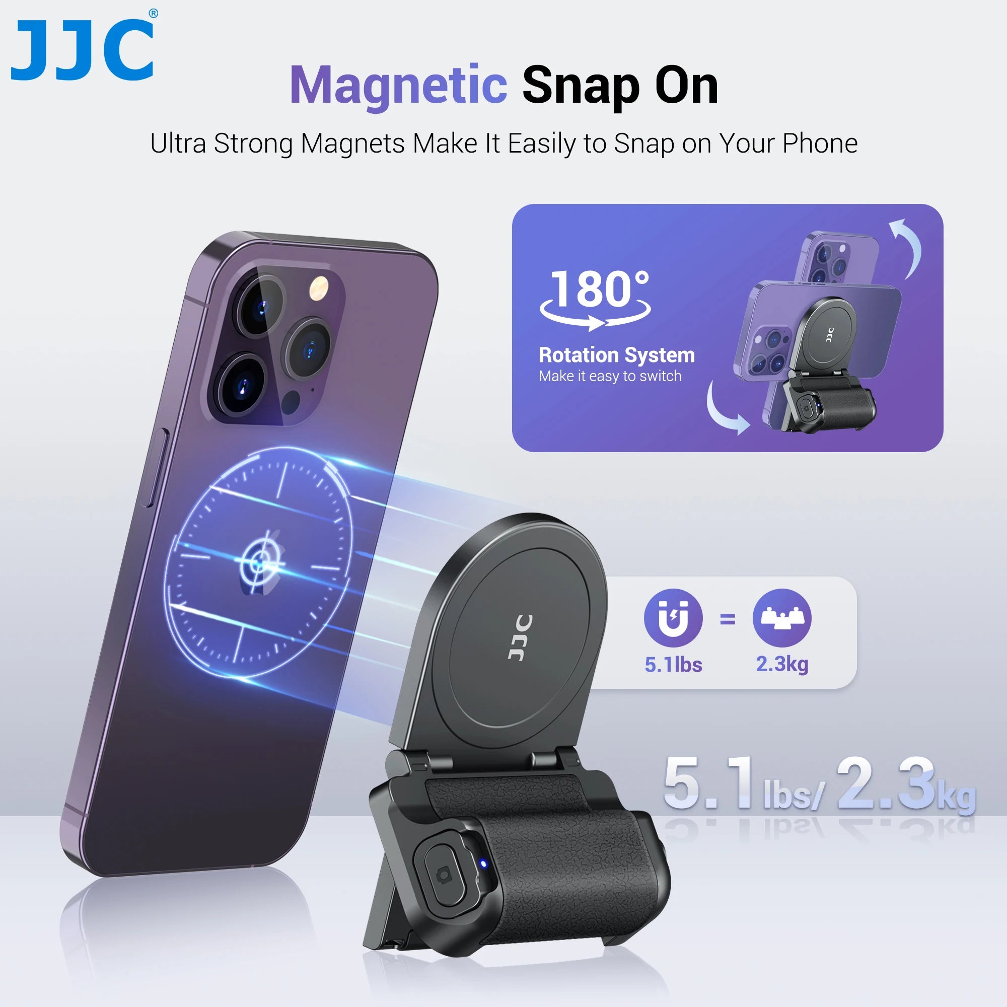 Poignée de téléphone magnétique
